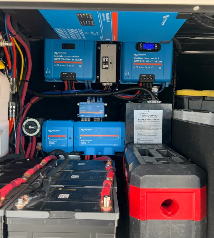 Scott Marlins repairing an RV electrical system in Jensen Beach